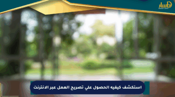 استكشف كيفية الحصول على تصريح العمل عبر الإنترنت